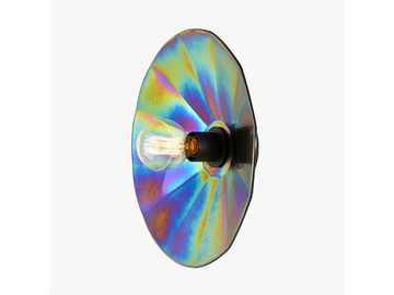 FRACTALE IRIS - Handmade dimmable Thermoformed glass wall light by RADAR INTERIOR - view 3